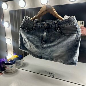 SHEIN Blue Denim Mini Skirt